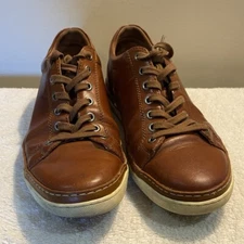 Allen Edmonds Port Washington 2664 Sneaker Men's 8D Brown Leather Lace Up Shoe
