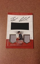2017 National Treasures Braden Shipley Autographed/Triple Jersey Card. #35/99. 