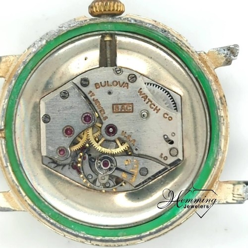 Bulova 17j USA 8AC Watch-Water Protected; Not Working-As Is for Parts/Repairs - Picture 5 of 5