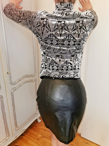 Ledermini - Kunstlederrock von Simplee , Gr. 38 - Bild 5 von 5