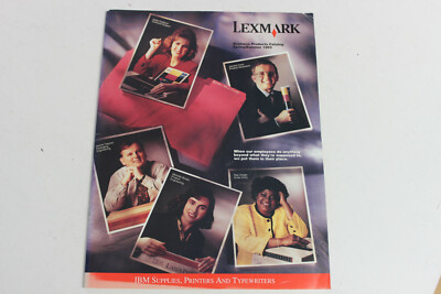 LEXMARK BUSINESS PRODUCTS CATALOG SPRING/SUMMER 1993 IBM SUPPLIES PRINTERS 