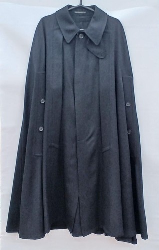 Cappotto Yohji Yamamoto POUR HOMME lana nero 100% lana made in Japan taglia 2 - Foto 9 di 16