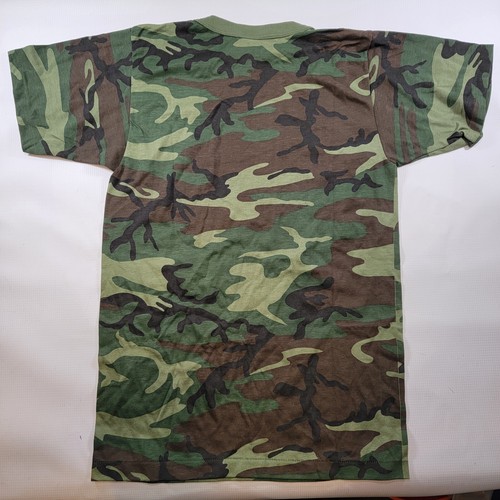Vintage Seico LTD Single Stitch Woodland Camo T-Shirt Size Small NOS - Picture 5 of 5