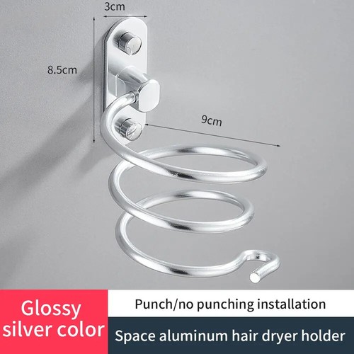 Hair Dryer Organizer Rack Bathroom Hairdryer and Straightener Holder Wall Mount - Bild 3 von 32