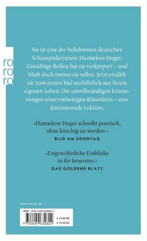 Thumbnail - Hannelore Hoger / Ohne Liebe Trauern Die Sterne / 9783499632822