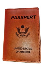 Wallet for Men Custom Handmade ALL WATER BUFFALO  LEATHER PASSPORT CASE