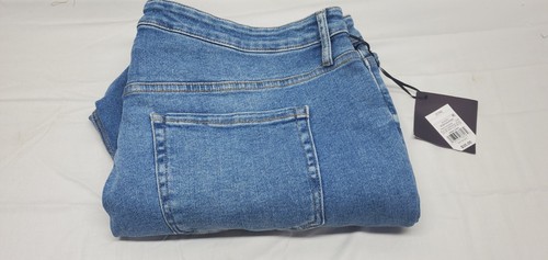 Ava & Viv Women's Plus Size High-Rise Demi-Boots Ankle Jeans-Size 22W Blue - Picture 2 of 3