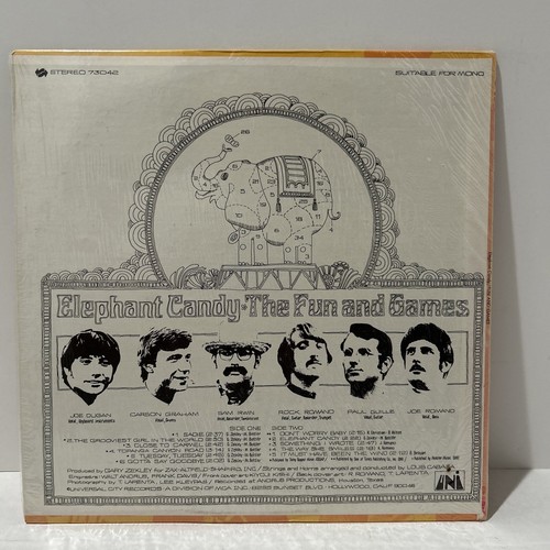 The Fun and Games Elephant Candy 1968 Vinyl Record Psychedelic Rock LP UNI NM - Picture 7 of 11