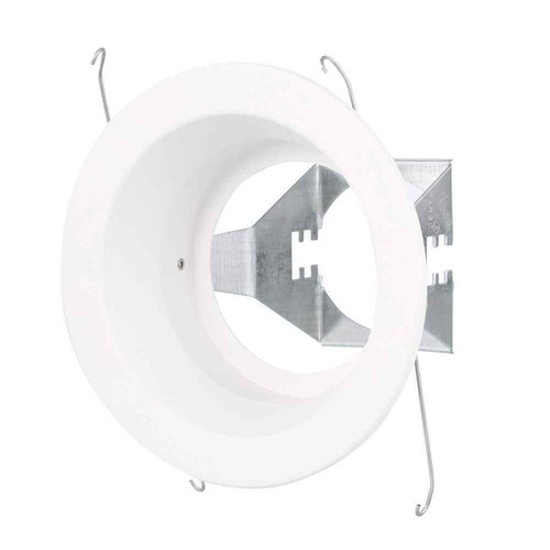 HALO 5 in. White Recessed Ceiling Light Trim with Open Splay - Picture 3 of 4