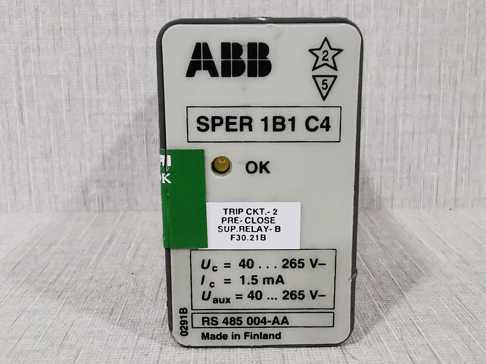 ABB SPER 1B1 C4 Circuit Supervision Relay | eBay