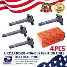 4X GENUINE Modigt Ignition Coil For 02-11 Acura CSX RSX 2.0L UF311 30520-PNA-007