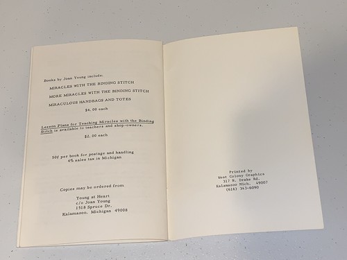 Vintage 1978 Miracles with the Binding Stitch Book by Joan Young, Book 1 - Picture 8 of 8