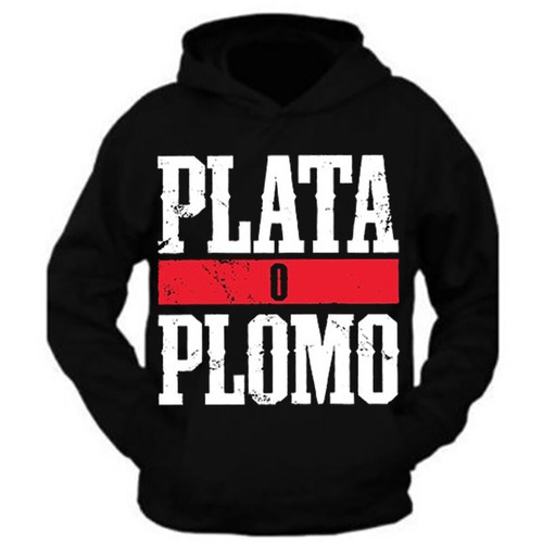 Pablo Escobar Plata o Plomo Columbian Drug Lord Medellin Sweatshirt Hoodie - Bild 1 von 3