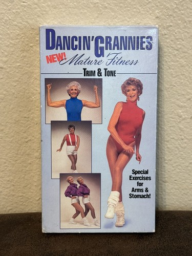 1992 Vintage Dancin' Grannies - Mature Fitness Trim & Tone VHS - Picture 1 of 7