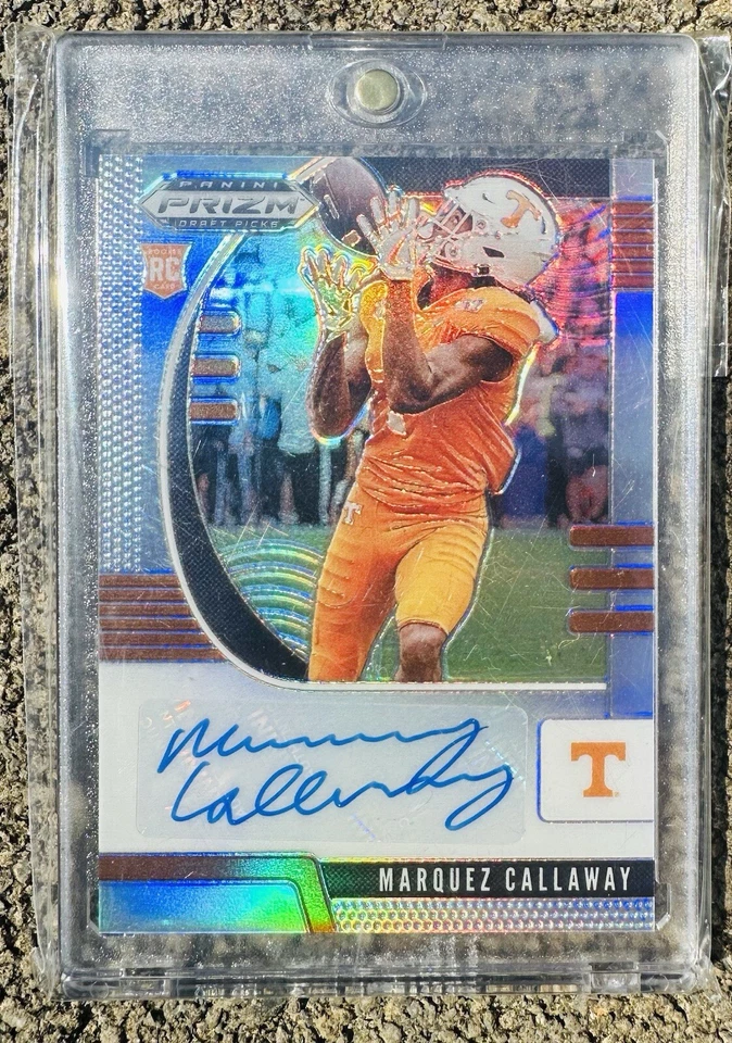 2020 Marquez Callaway Panini Prizm Draft Picks “Blue” Auto RC #266 - Image 4 of 4