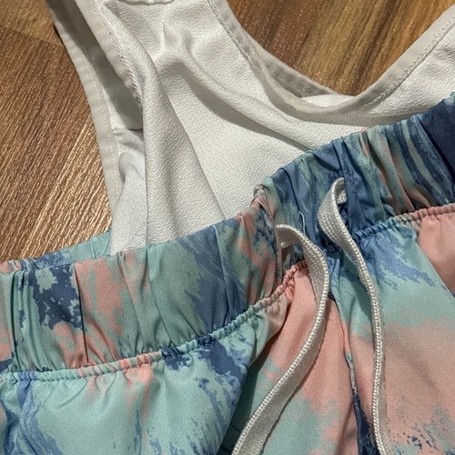 Abercrombie Active & Under Armour Shorts Set Athletic 2 Piece Tie Dye UA Large - Picture 3 of 9