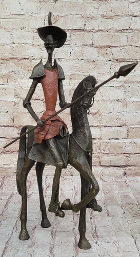 Hand Made Don Quixote Signed Artwork by Salvador Dali Abstract Art Figure Decor - Picture 3 of 10