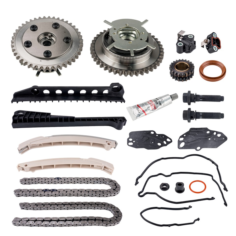 Timing Chain Kit & VVT Cam Phasers Set for 5.4L F150350 Navigator