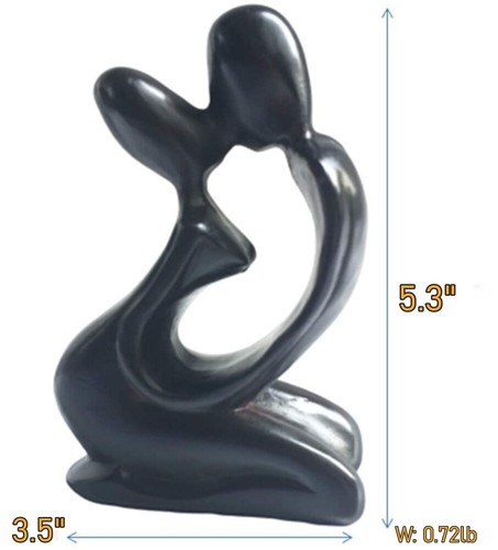 Sculpture Lovers Kiss Statue Kissing Couple Resin Statue Abstract Art Figurine - 第 17/19 張圖片
