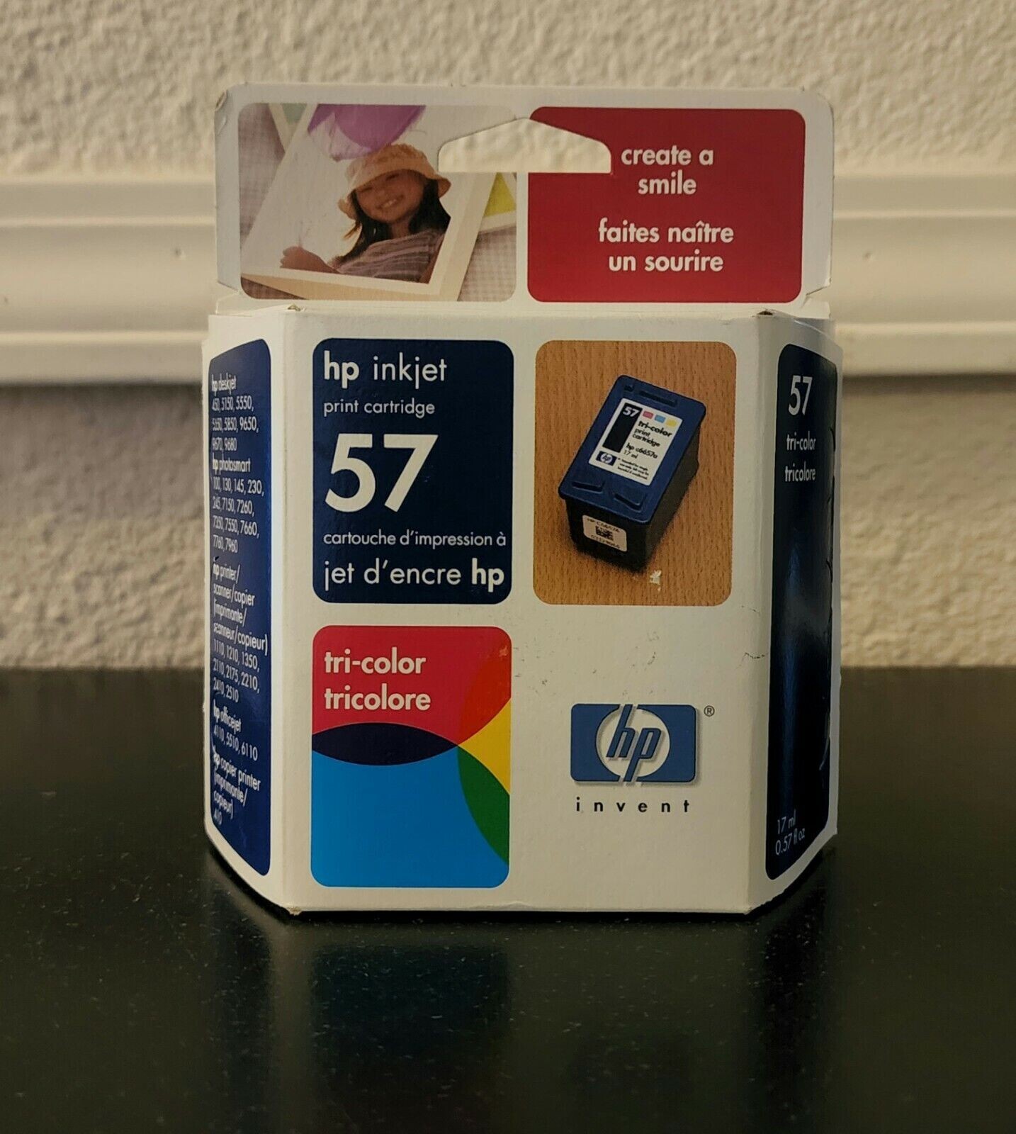 HP 57 Genuine Tri-Color Ink Cartridge Expired 2005-image