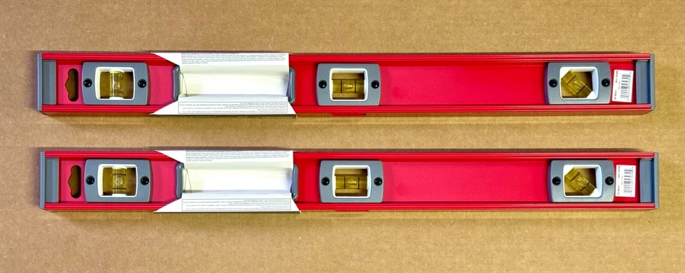 NEW 2 PACK 24" Johnson Magnetic Heavy Duty Aluminum Level 53-030 ~ Free Shipping - Image 4 of 4