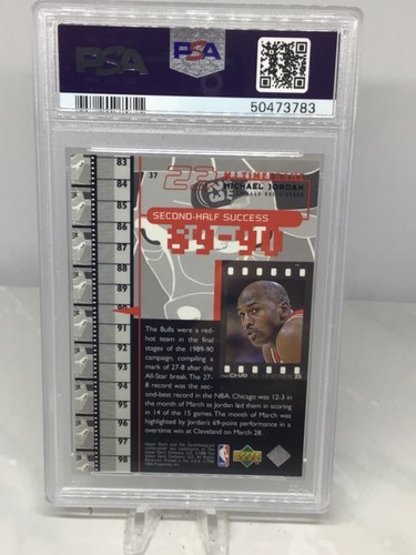 Michael Jordan 1998 Upper Deck Living Legend #37 PSA 7 (4 en todos los grados) - Imagen 2 de 2