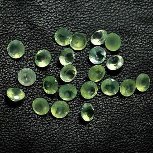 Natural Prehnite Faceted Cut Round Calibrated Loose Gemstone 5mm-20mm - Picture 2 of 11