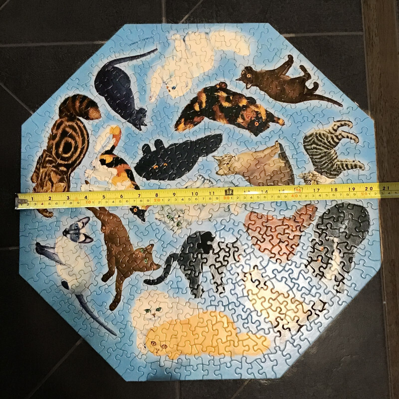 1966 Vintage Springbok SHOW CAT PANORAMA Okta-Puzzle 500 Pc