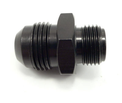 FRAGOLA 491949BL -8 AN Male To 5/8''-18 Inverted Flare Fitting Aluminum Black