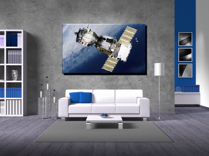 LEINWAND BILD ER XXL POP ART SATELLIT WELTALL UNIVERSUM ABSTRAKT BUNT SW 150x90 LEINWAND BILD ER XXL POP ART SATELLIT WELTALL UNIVERSUM ABSTRAKT BUNT SW 150x90