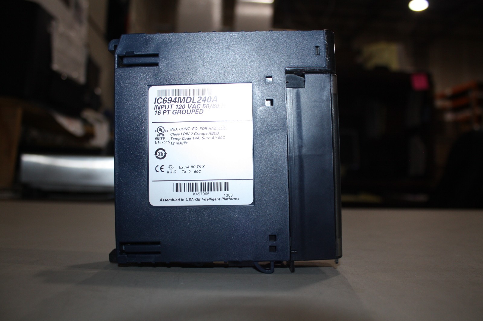 GE FANUC IC694MDL240 INPUT MODULE 120V 50 60HZ RX3I DIG O P MODULE 16PT 120V GE FANUC IC694MDL240 INPUT MODULE 120V 50 60HZ RX3I DIG O P MODULE 16PT 120V