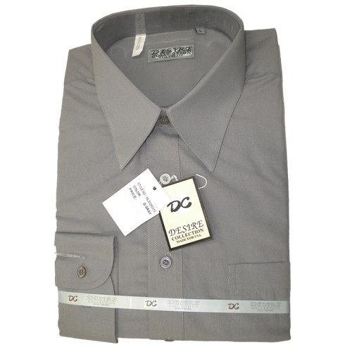 Camisa de vestir de bolsillo de bolsillo Desire Collection manga larga para hombre - Imagen 58 de 148