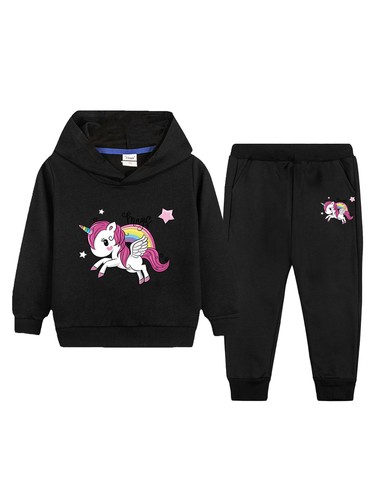 Niños Niñas Con capucha Con capucha Conjuntos Mangas Largas Sudaderas y Pantalones de Sudadera 2 Piezas - Imagen 26 de 29