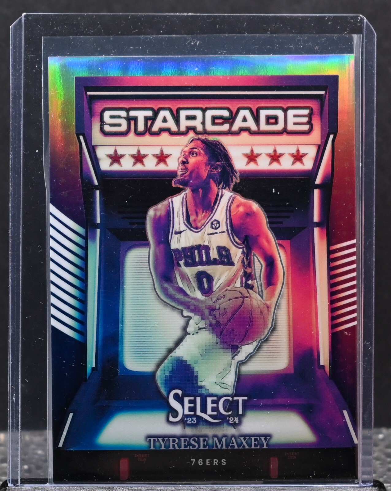 Tyrese Maxey 2023-24 Select Starcade Silver Prizm 76ers