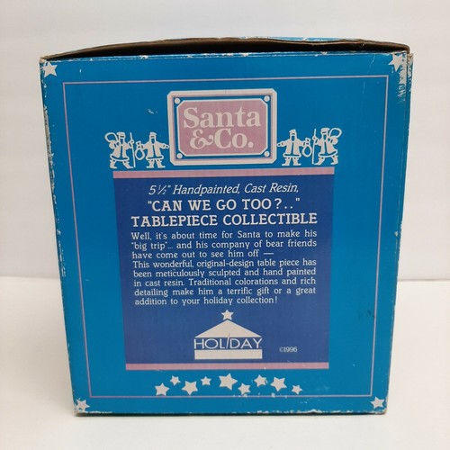 Santa & Co Santa Claus Holiday Workshop Mesa Escultura Santa Claus 1996 - Imagen 2 de 10