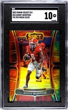 2023 Panini Select Draft #24 Kenny McIntosh TIE-DYE PRIZM /25 SGC 10 GEM RC