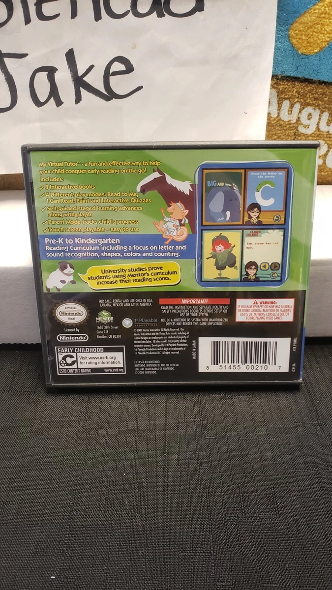 楽ギフ_のし宛書】 新品☆DS My Virtual Tutor Reading First(北米版