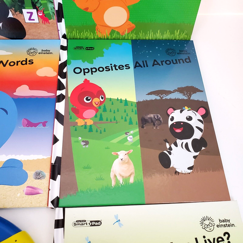 Lot of 8 Baby Einstein Books Hardcover with My First Smart Pad Shapes Alphabet + - Bild 7 von 16