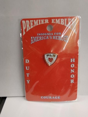 ALS Advanced Life Support Solapa Pin EMS EMT Tac P4939 Heart Line Crest Nuevo - Imagen 2 de 2