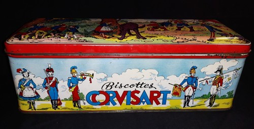 Boite sérigraphiée vide Biscottes CORVISART Images d'Epinal ttb N°715/384 - Imagen 2 de 10