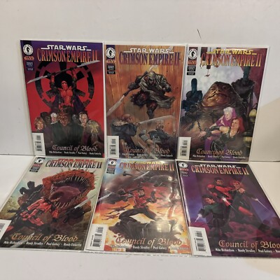 Star Wars: Crimson Empire II Council Of Blood Complete Comic Run #1-6 Dark Horse