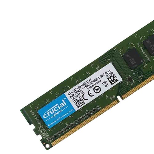 Crucial 32GB 16GB 8GB DDR3L 1600MHz PC3L-12800U 1.35V DIMM Desktop Memory LOT AB - Picture 8 of 15