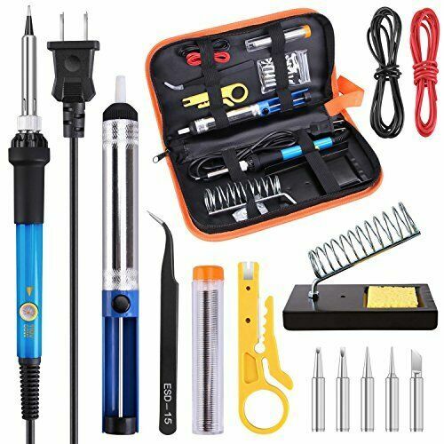 Soldering Iron Kit Electronics Upgraded 15in1 60w Adjustable