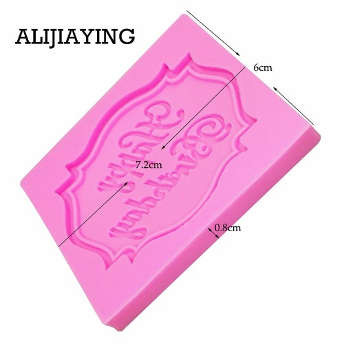 Happy Birthday Letters silicone mold chocolate fondant cake decoration Tools mou - Bild 5 von 12