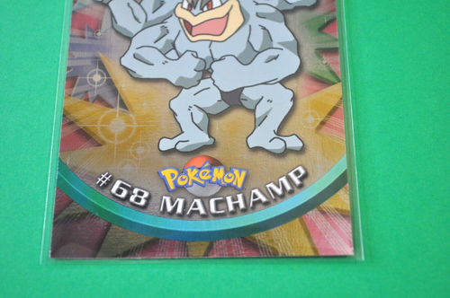 Pokemon Topps Holo #68 Machamp TV Animation Edition Blue Logo Card - Picture 3 of 6