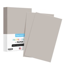 8.5 x 14 Gray Pastel Color Paper, Legal Size, 20lb Bond (75gsm), 100 Sheets