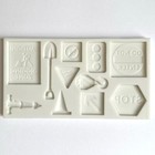 CONSTRUCTION VARIETY MOLD, Fondant Mold, Chocolate Mold Builder Cake Decoration,