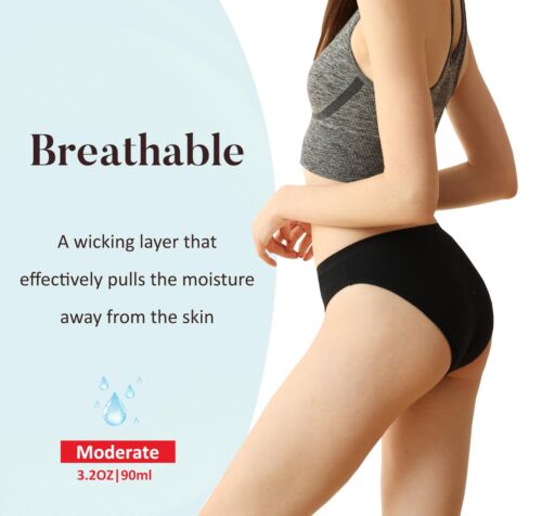 Washable Incontinence Bikini Panties Absorbent Leak-Proof Underwear 90ML - Picture 3 of 7
