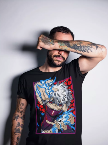T-shirt Dabi, maglietta Toya Todoroki, maglietta anime Boku No Hero Academia, tutte le taglie - Foto 4 di 10