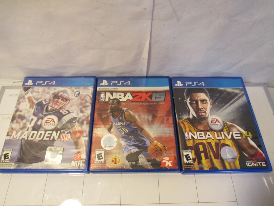 Lote de 9 juegos PS4 Madden NFL 17, NBA 14 2k15 Live 15 16 MLB 15 16 B97 Foto 4 de 4